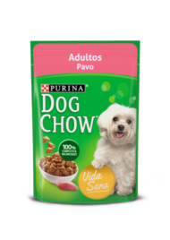 [D1243] DOG CHOW ALIMENTO HUMEDO ADULTO PAVO POUCH 100 GRS