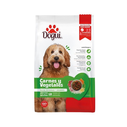 [8207] CONCENTRADO PARA PERRO DOGUI CARNES Y VEGETALES ADULTO 40 LIBRAS