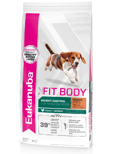 CONCENTRADO PARA PERRO EUKANUBA ADULT FIT BODY MEDIUM BREED