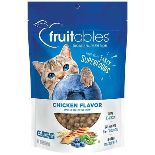 [800849] FRUITABLES CAT TREATS CHICKEN WITH BLUEBERRY 2.5 ONZ