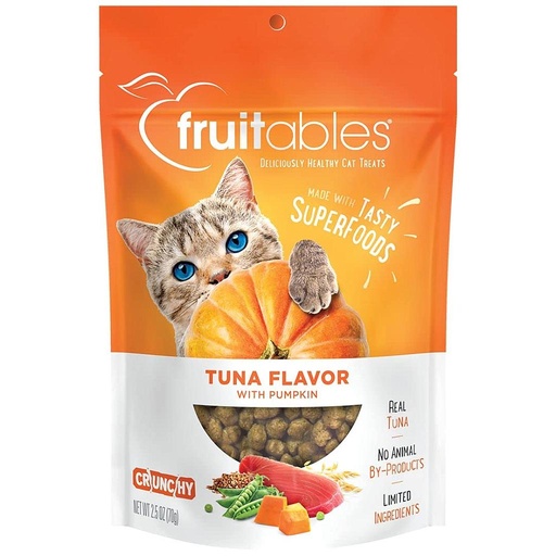 [800851] FRUITABLES CAT TREATS TUNA WITH PUMPKIN 2.5 ONZ