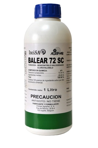 FUNGICIDA BALEAR CLOROTALONIL 72 SC-1 LITRO