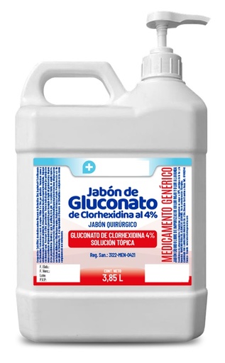 GLUCONATO DE CLOREXIDINA JABON AL 4%