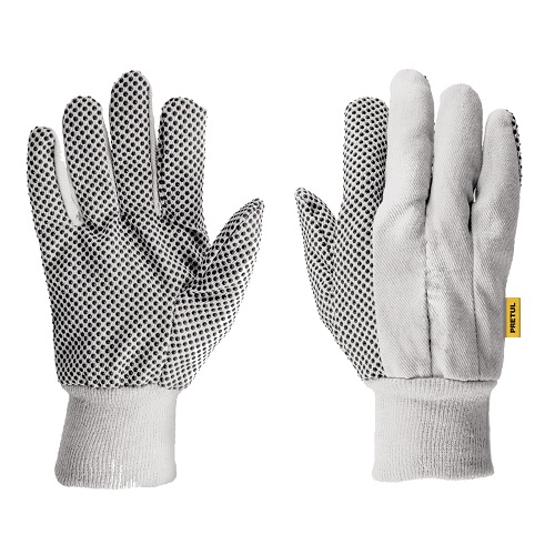 [20330] GUANTES PRETUL PARA JARDINERIA DE ALGODON PUNTOS PVC PAR