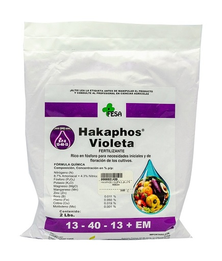 [FE003.202] HAKAPHOS VIOLETA 13-40-13+EM 2 LIBRAS