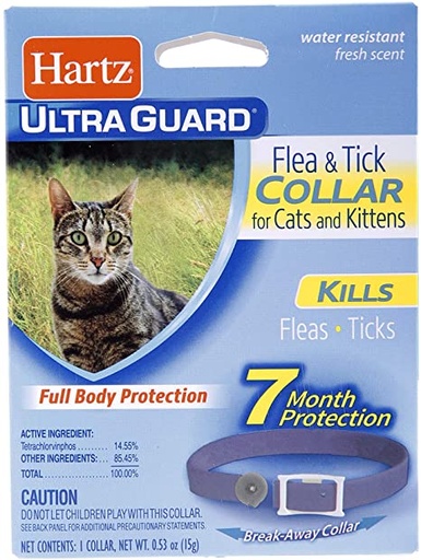 [94266] COLLAR ANTIPULGAS HARTZ ULTRA PARA GATOS MORADO