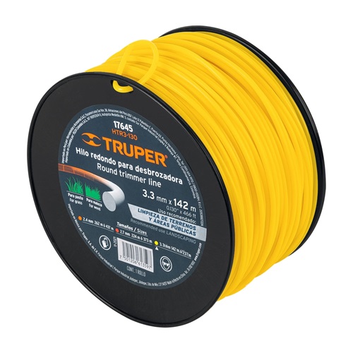 [17645] HILO TRUPER PARA CHAPEADORA ROLLO AMARILLO 3.3 MM*168 METROS