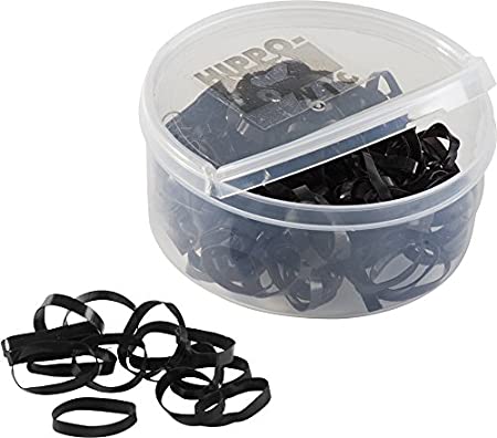 [CZ047BK] HULES PARA TRENZAR COLOR NEGRO 500 UNIDADES