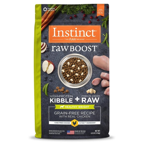 CONCENTRADO PARA PERRO INSTINCT RAW BOOST GRAIN FREE CHICKEN HEALTHY WEIGHT