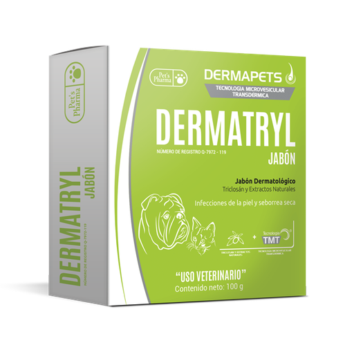 [PET521] JABON DERMAPETS DERMATRYL-100 GRS