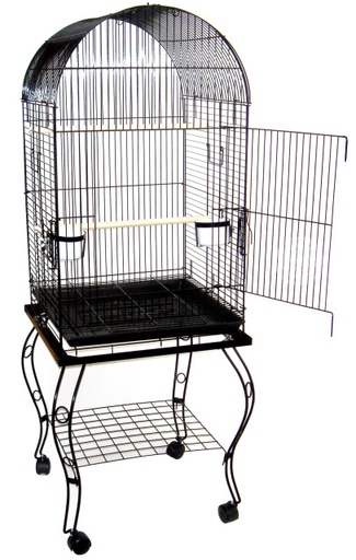 JAULA PARA AVES ALFA TOP PARROT 20"X 20"X35.5" ANTIQUE
