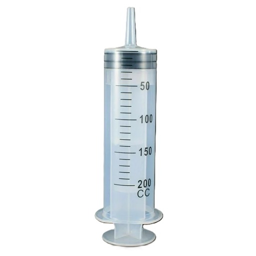 [J200] JERINGA DE 200 ML CON PUNTA DE CATHETER -1 UNIDAD