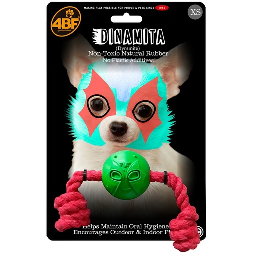 JUGUETE PARA PERRO 4BF MASK DINAMITA