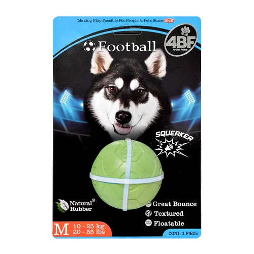JUGUETE PARA PERRO 4BF NATURAL SPORT COLLECTION FOOTBALL
