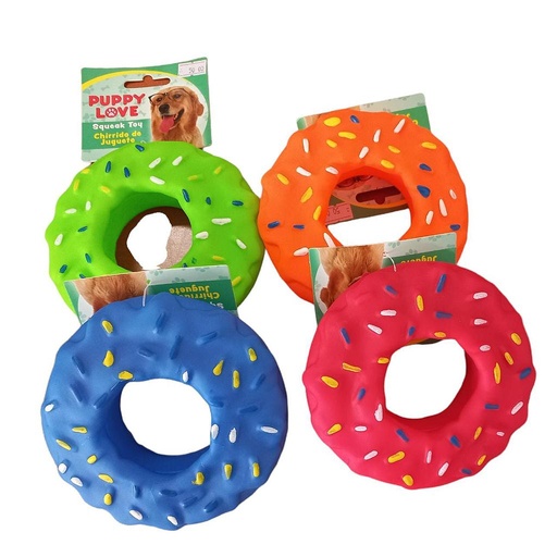 [60455] JUGUETE CHIRRIDO DONA DE HULE VARIOS COLORES PUPPY LOVE
