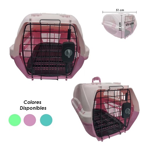 [TM-006] KENNEL TRANSPORTADOR DE MASCOTAS  PLASTICA HK-1607