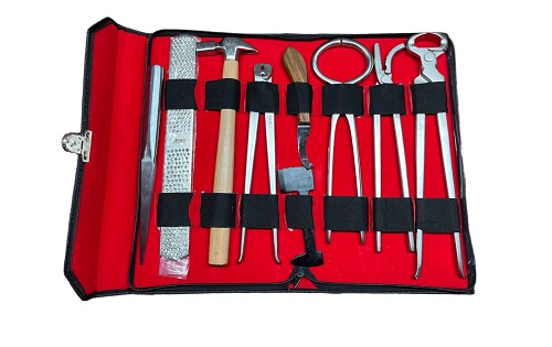 [MA-1001] KIT PROFESIONAL PARA HERRAR CABALLOS